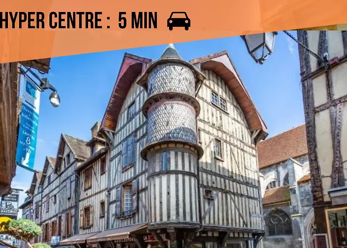 Le Relax - Maison Climatisee Avec Terrasse - Troyes